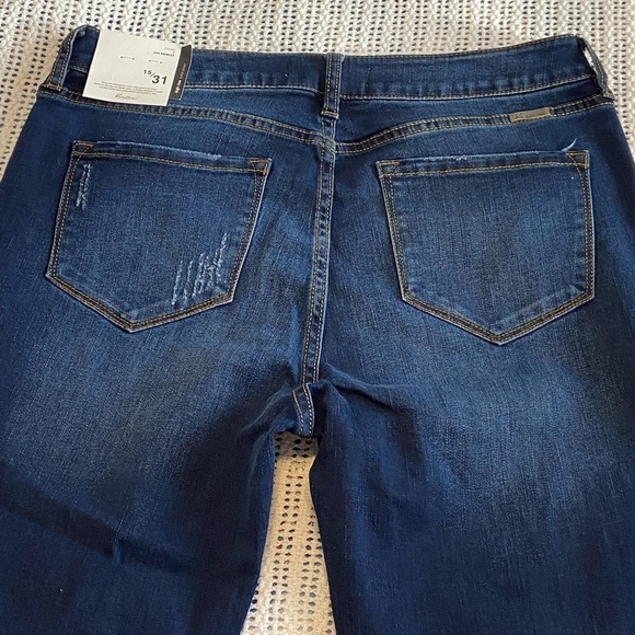 KanCan Hi Rise Supper Skinny Button Fly Dark Wash Jeans Size 15/31 x 30” - Picture 2 of 15